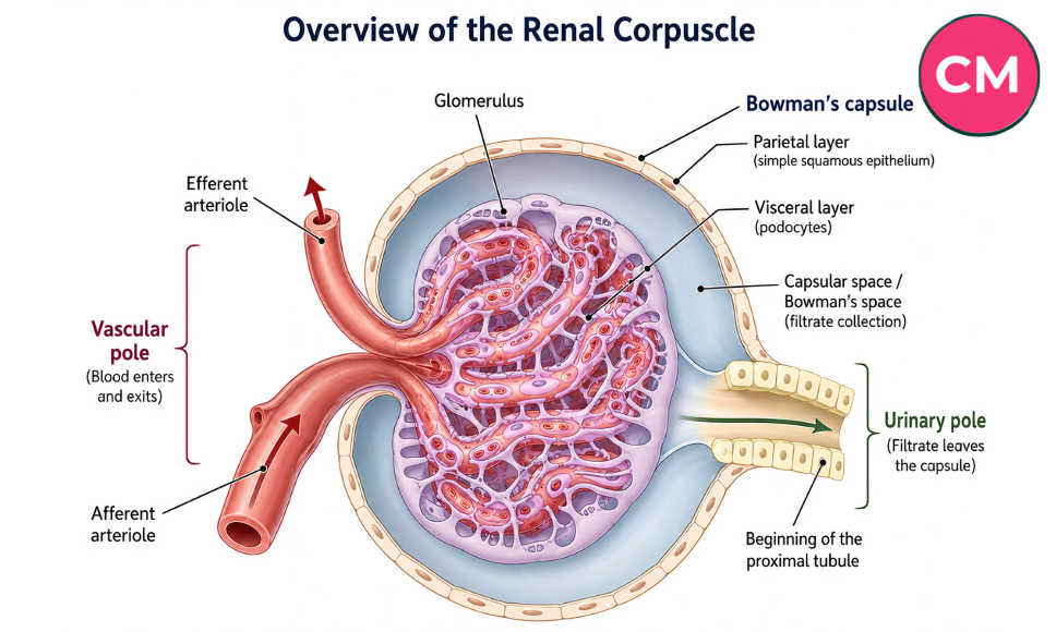  Overview of the renal corpuscle